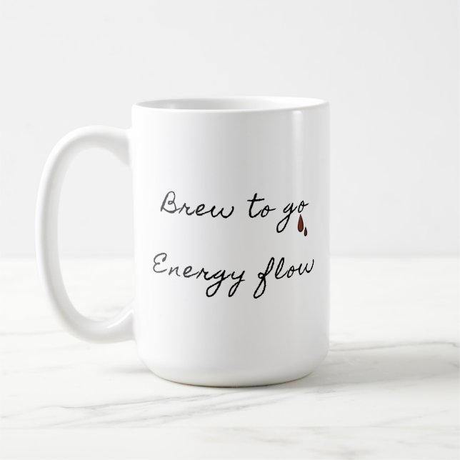 Taza De Café Elegante Brew To Go Energy Flow Classic Mug (Izquierda)