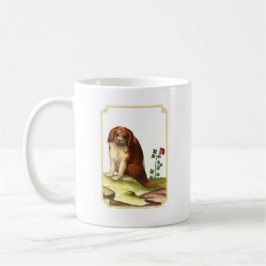 Taza De Café Elegante Caballero Vintage King Charles Spaniel