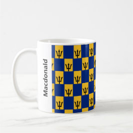 Taza De Café Elegante café con bandera de Barbados