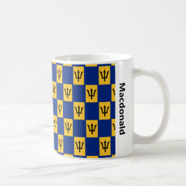 Taza De Café Elegante café con bandera de Barbados