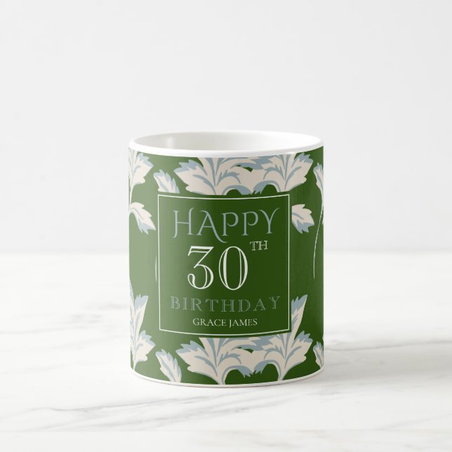 Taza De Café Elegante café de cumpleaños Mug (Centro)