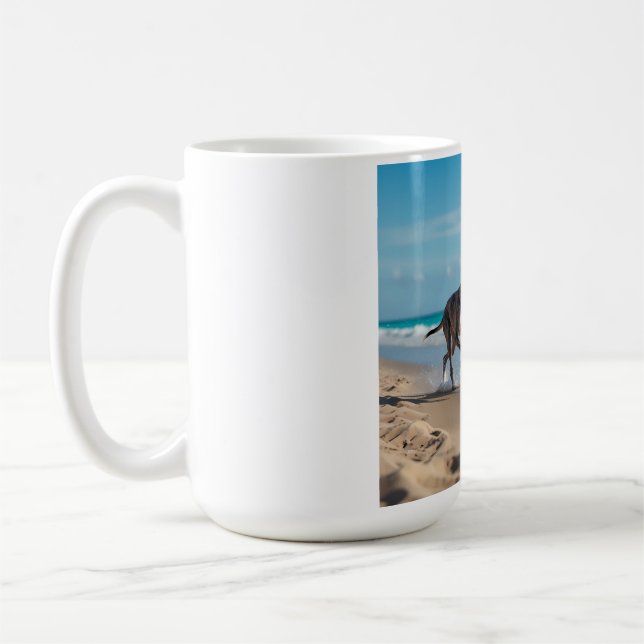 Taza De Café Elegante café de Greyhound Mug (Izquierda)