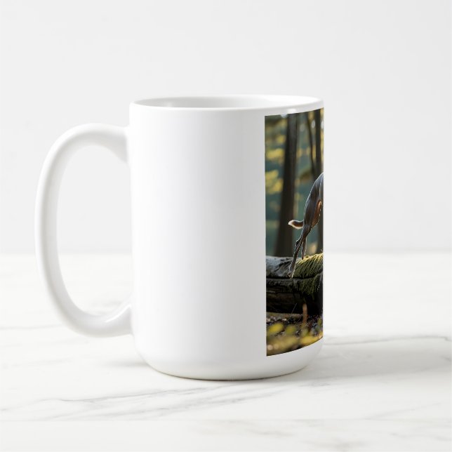 Taza De Café Elegante café de Greyhound Mug (Izquierda)
