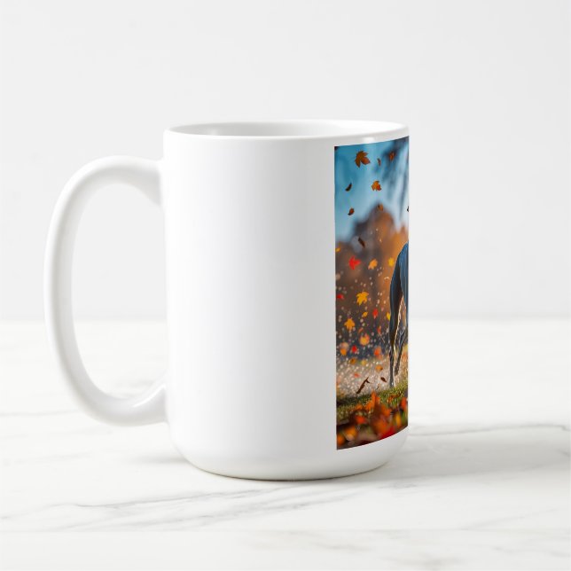 Taza De Café Elegante café de Greyhound Mug (Izquierda)