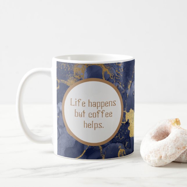 Taza De Café Elegante café Inspirador (Con donut)