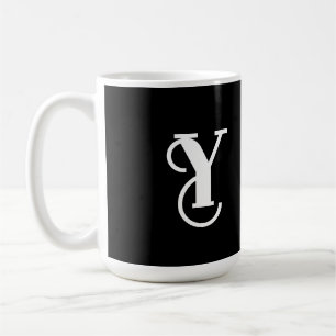 Taza De Café Elegante café negro y blanco