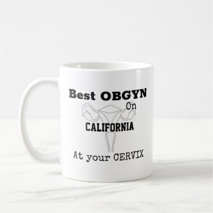 Taza De Café Elegante cervix obgyn mug