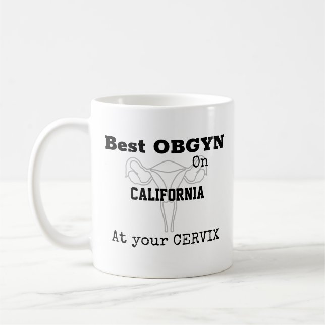 Taza De Café Elegante cervix obgyn mug (Izquierda)