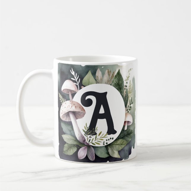 Taza De Café Elegante champiñón de la Naturaleza Elija su prime (Izquierda)