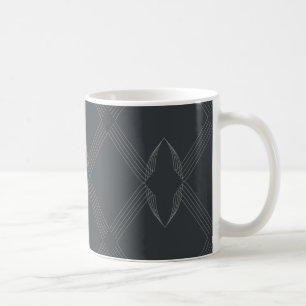 Taza De Café Elegante, chic, lujoso, patrón de línea simple