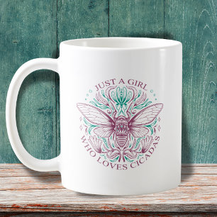 Taza De Café Elegante Chica a quien le encantan las citas de ar