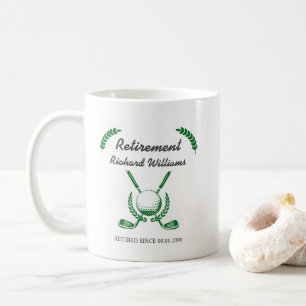 Taza De Café Elegante club de golf de retiro Fiesta temático Wr