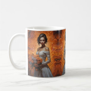 Taza De Café Elegante Colección de Bodas de novias florales