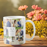 Elegante Collage de fotos de parejas recién casada