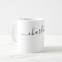 Elegante Color Blanco Nombre Moderno Personalizado