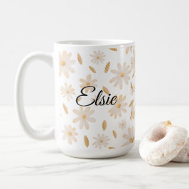 Taza De Café Elegante Daisy Hues Mug Personalizado