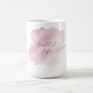 Taza de café elegante de ballet
