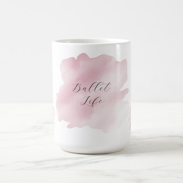 Taza de café elegante de ballet (Centro)