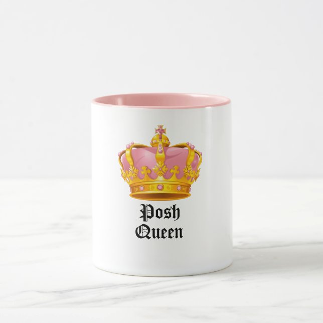 Taza de café elegante de la reina, Poshmark, (Centro)