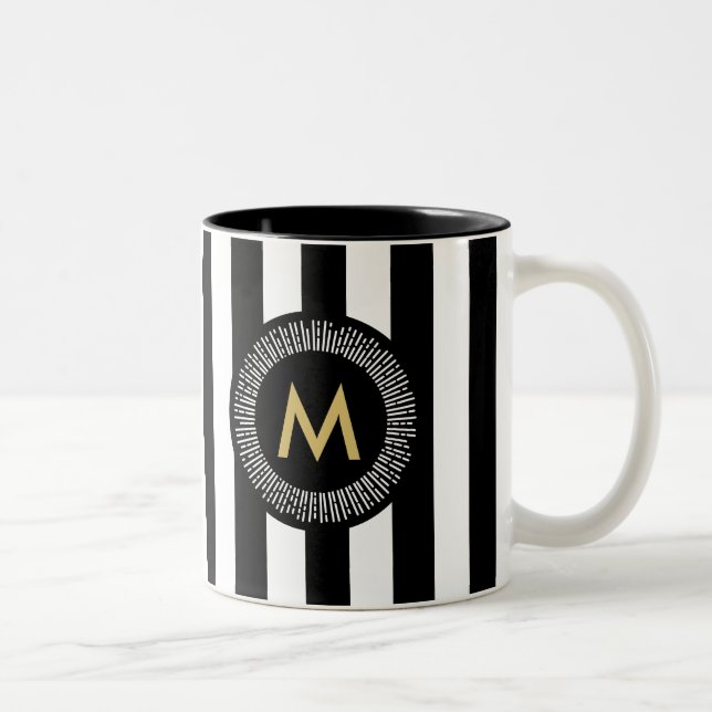 Taza de café elegante de las pinceladas del efecto (Derecha)