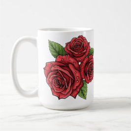 Taza De Café Elegante diseño Rosa