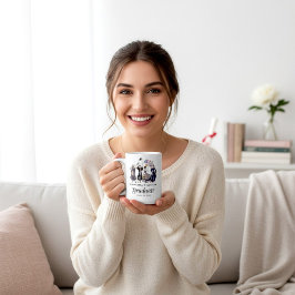Taza De Café Elegante Divertido Graduado Gorra Lanzada Clase de