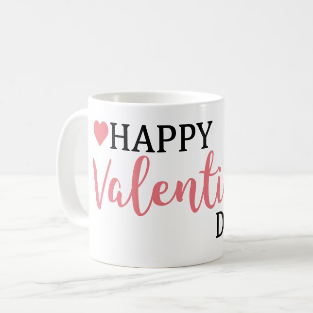 Taza De Café Elegante El día de San Valentín Mugs (Anverso izquierdo)