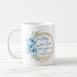 Taza De Café Elegante Enfermera Floral Oración Mug Personalizad