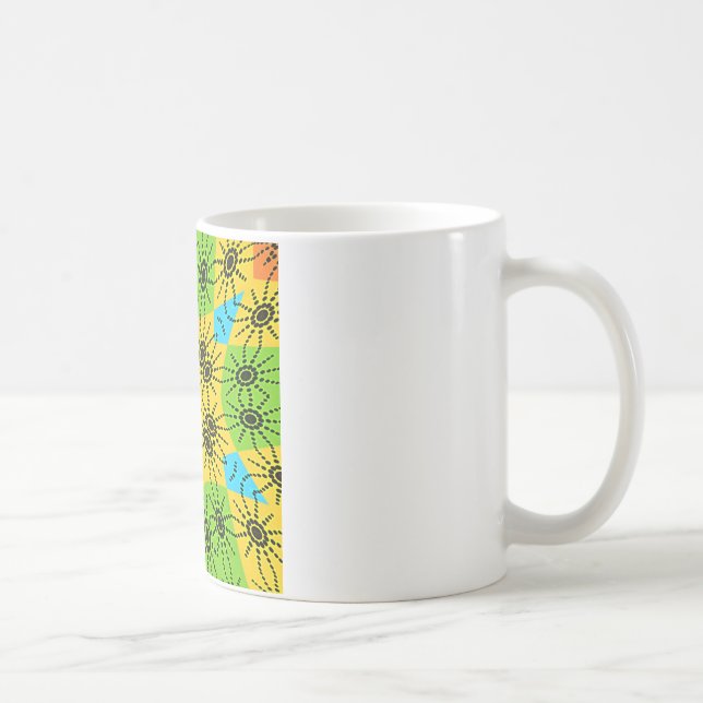 Taza De Café Elegante estilo araña de inspiración africana (Derecha)