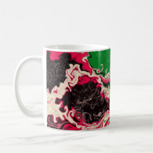 Taza De Café Elegante estilo de mármol.