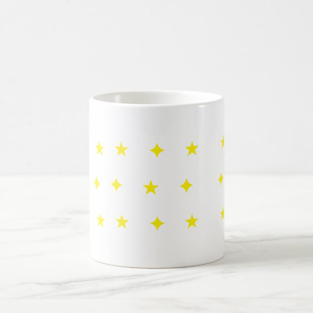 Taza De Café Elegante estrella & Sparkle Pattern (Centro)