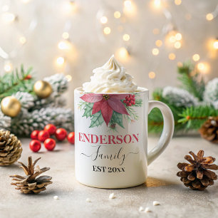 Taza De Café Elegante fiesta de la vegetación roja Coffee Mug