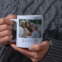 Elegante Foto Hermandad Cita Bestie Mug