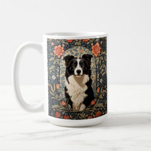 Taza De Café Elegante frontera inspirada por el Collie William