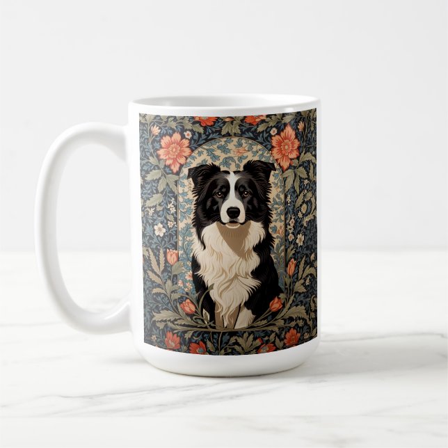 Taza De Café Elegante frontera inspirada por el Collie William  (Izquierda)