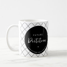 Taza De Café Elegante futuro dietista personalizado