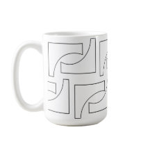 Elegante Geométrico de Moda Negro y Blanco