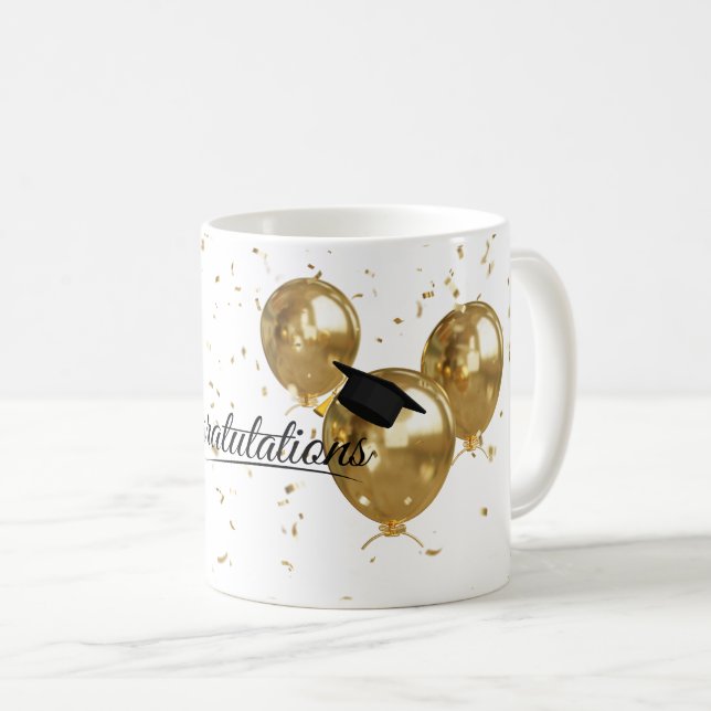 Taza De Café Elegante graduado de grado mínimo de oro (Anverso derecho)