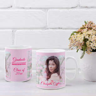 Taza De Café Elegante graduado Personalizado Photo Mug