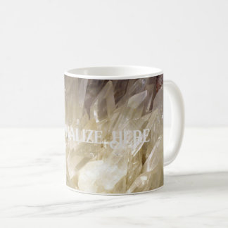 Taza De Café Elegante gráfico de energía transparente Quartz pe