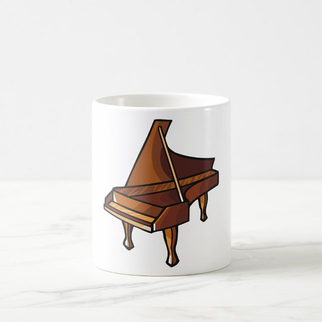 Taza De Café Elegante Grand Piano Music Avers Design (Subido por el creador)