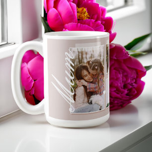 Taza De Café Elegante guión de Mamá instantánea foto del día de