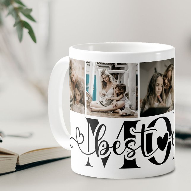 Taza De Café Elegante guión mejor mamá de todos los 5 Collages  (Subido por el creador)