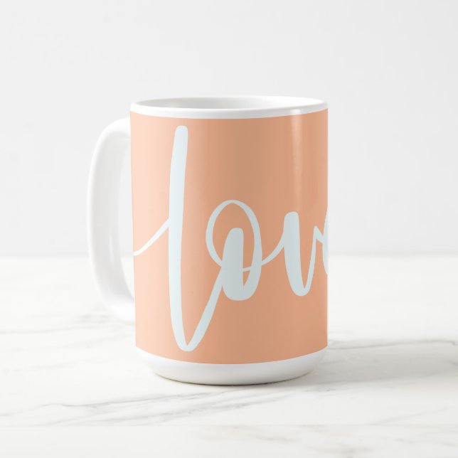 Taza De Café Elegante guion topografía luz naranja paquistaní A (Anverso izquierdo)