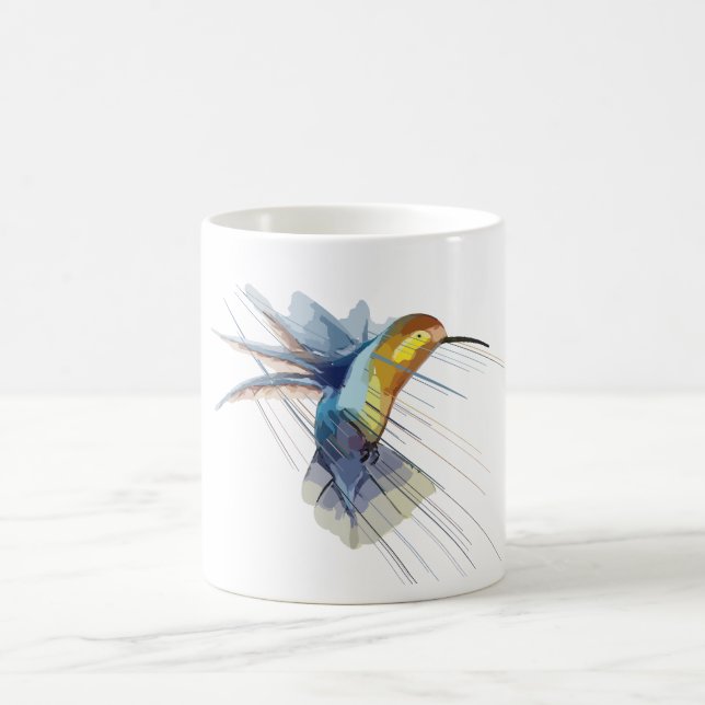 Taza De Café Elegante Hummingbird Ceramic Mug (Centro)