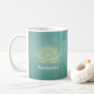 Taza De Café Elegante instructor Verde azulado de Mediación de 