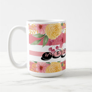 Taza De Café Elegante Invitación de Despedida de Soltera con Fl