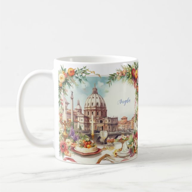 Taza De Café Elegante Italia (Izquierda)