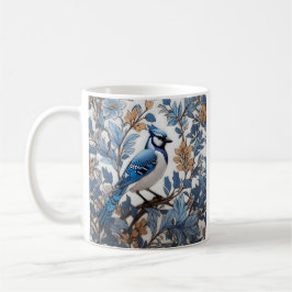 Taza De Café Elegante Jay Azul William Morris Inspirado