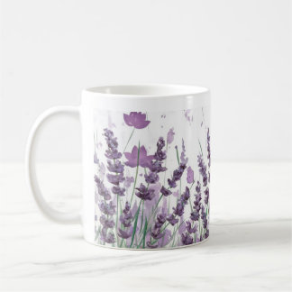 Taza De Café Elegante Lavane Flowers Mug
